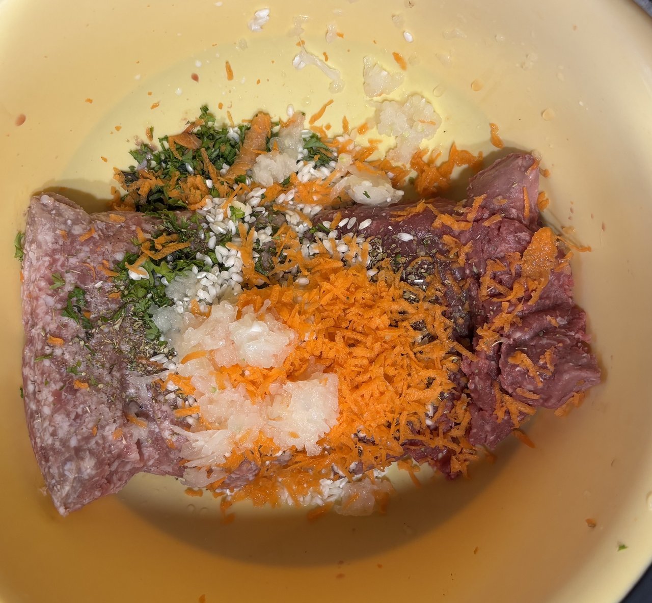 Beef and Lamb Mini Meatball Soup