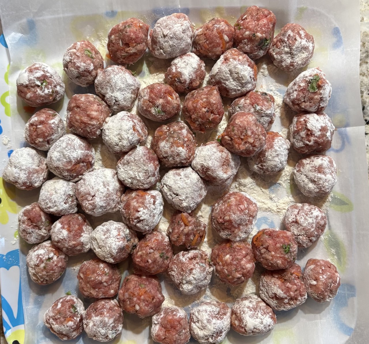 Beef and Lamb Mini Meatball Soup