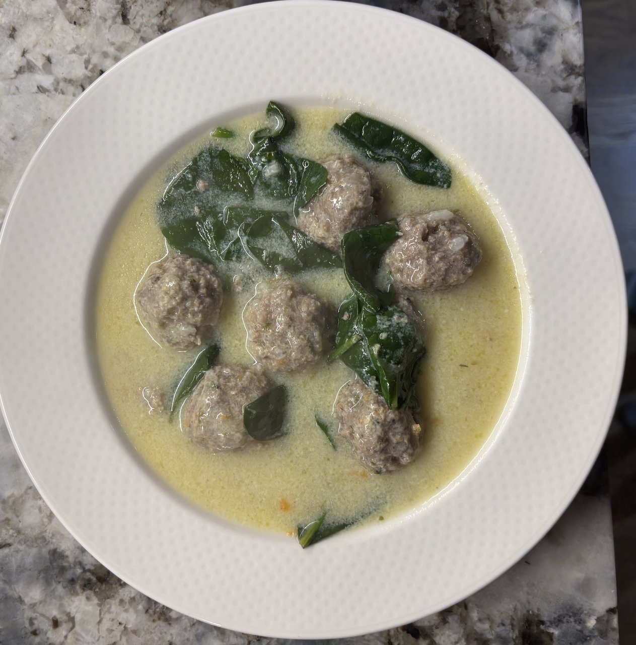 Beef and Lamb Mini Meatball Soup