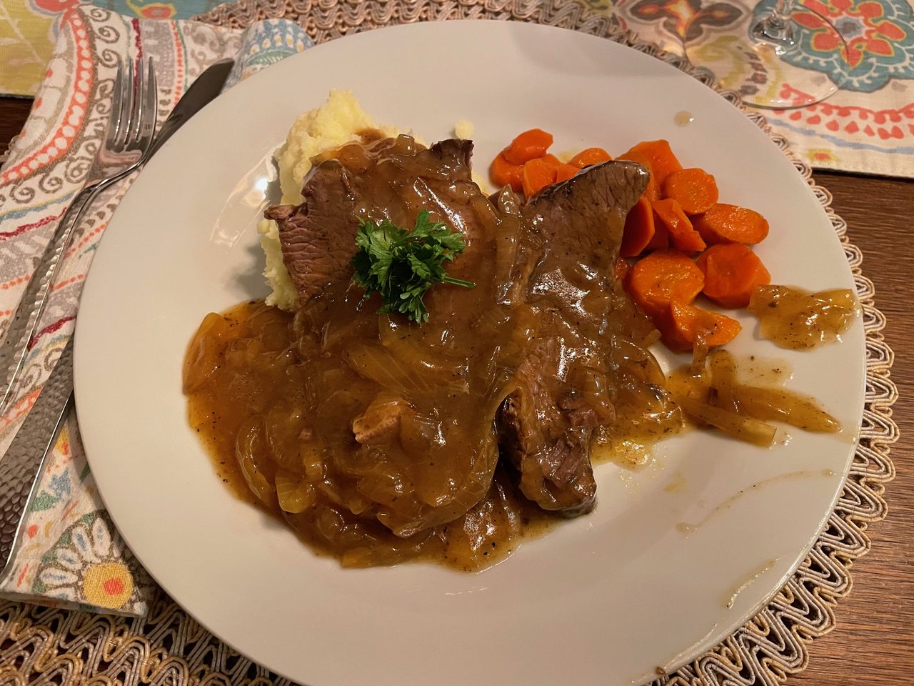 Beef Brisket with Onions