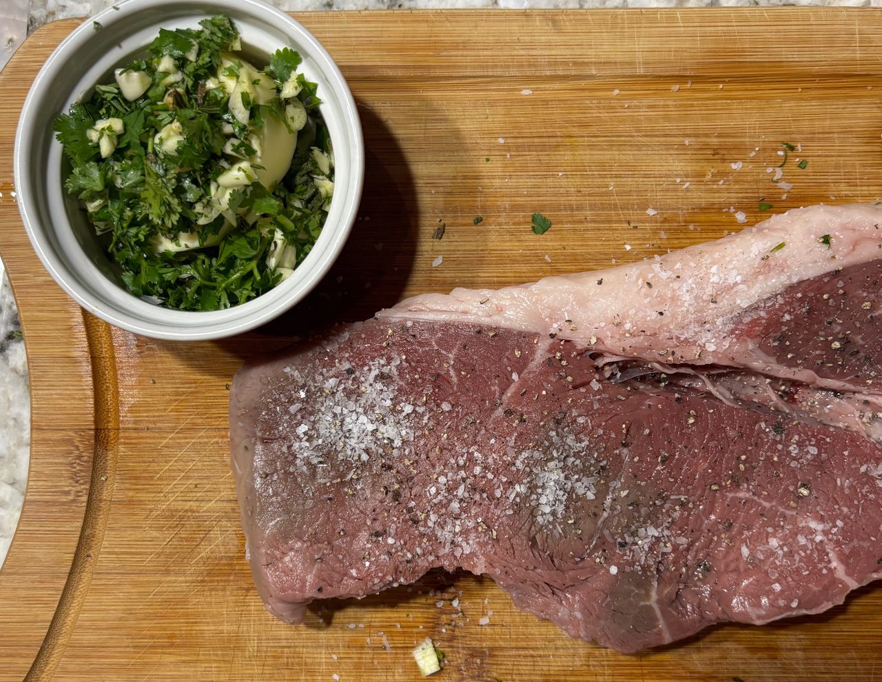 Best 10 Minute Garlic Herb Buttered Sirloin Steak for Two