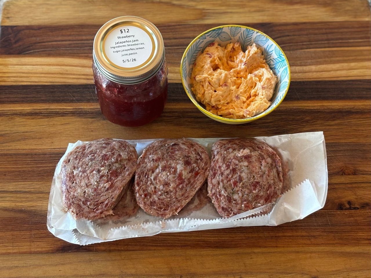 Blackstone Sausage Biscuits with Pimento Cheese and Jam