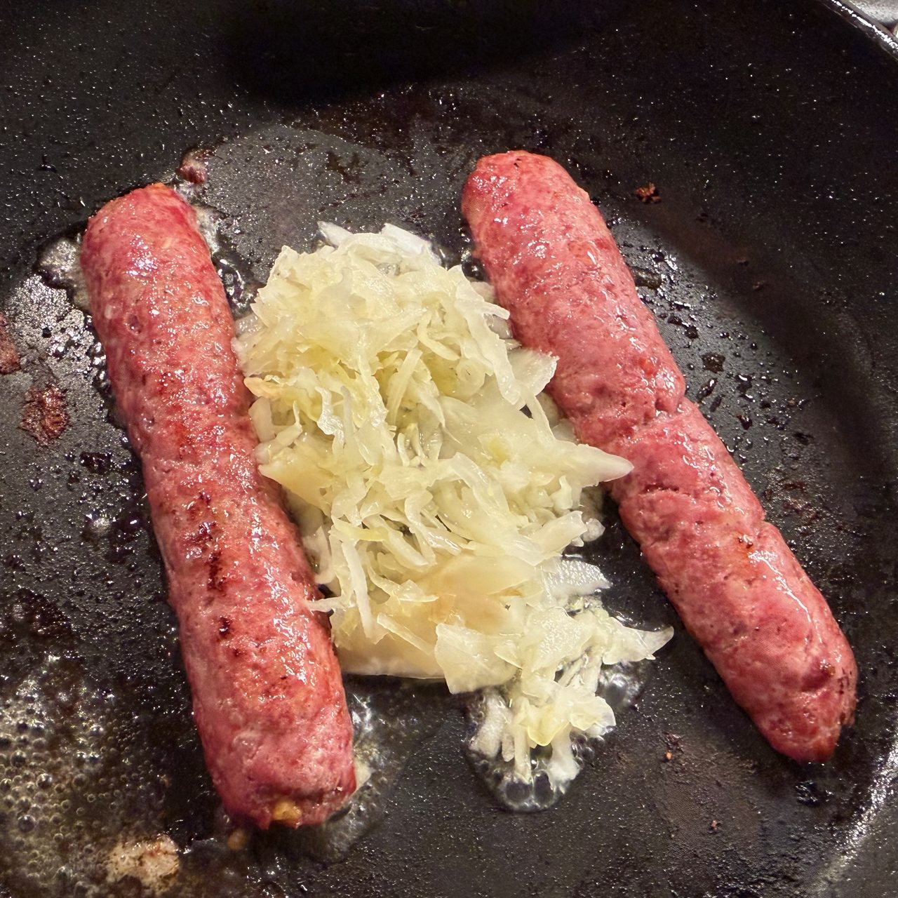 Bratwurst and Kraut