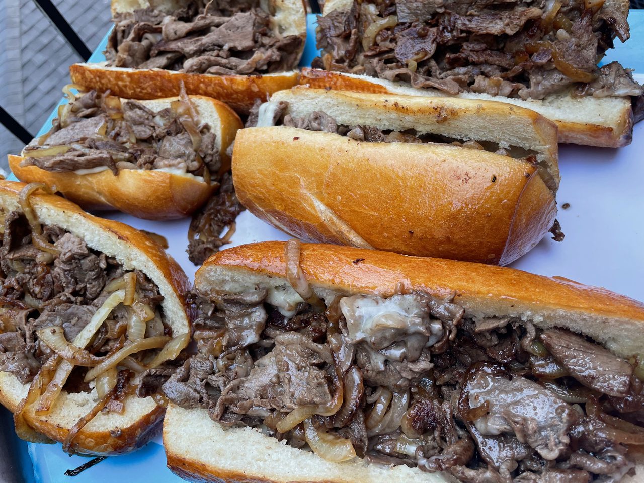 Cheese Steak with Beef Bacon