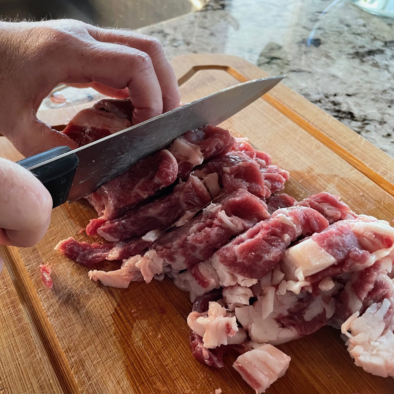 Cheese Steak with Beef Bacon