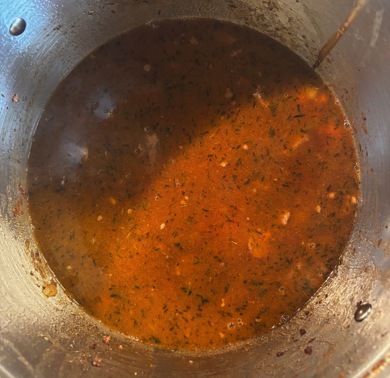 Double-Down Beef & Rice Soup