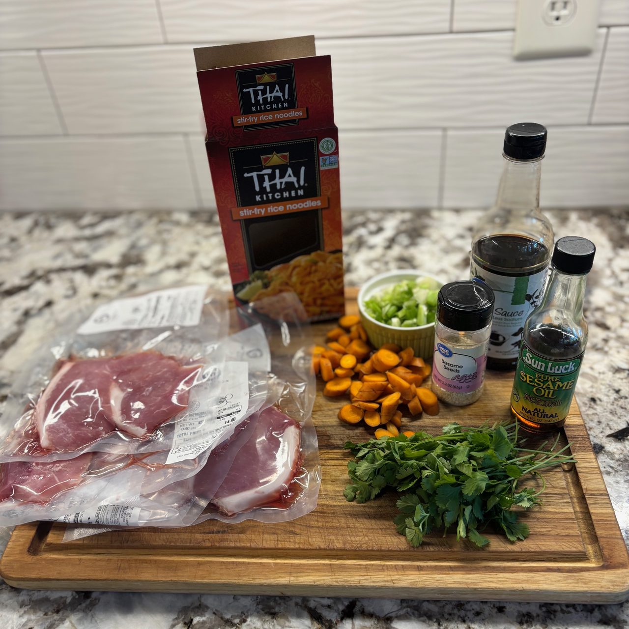 Ginger Soy Pork Stir Fry Noodles