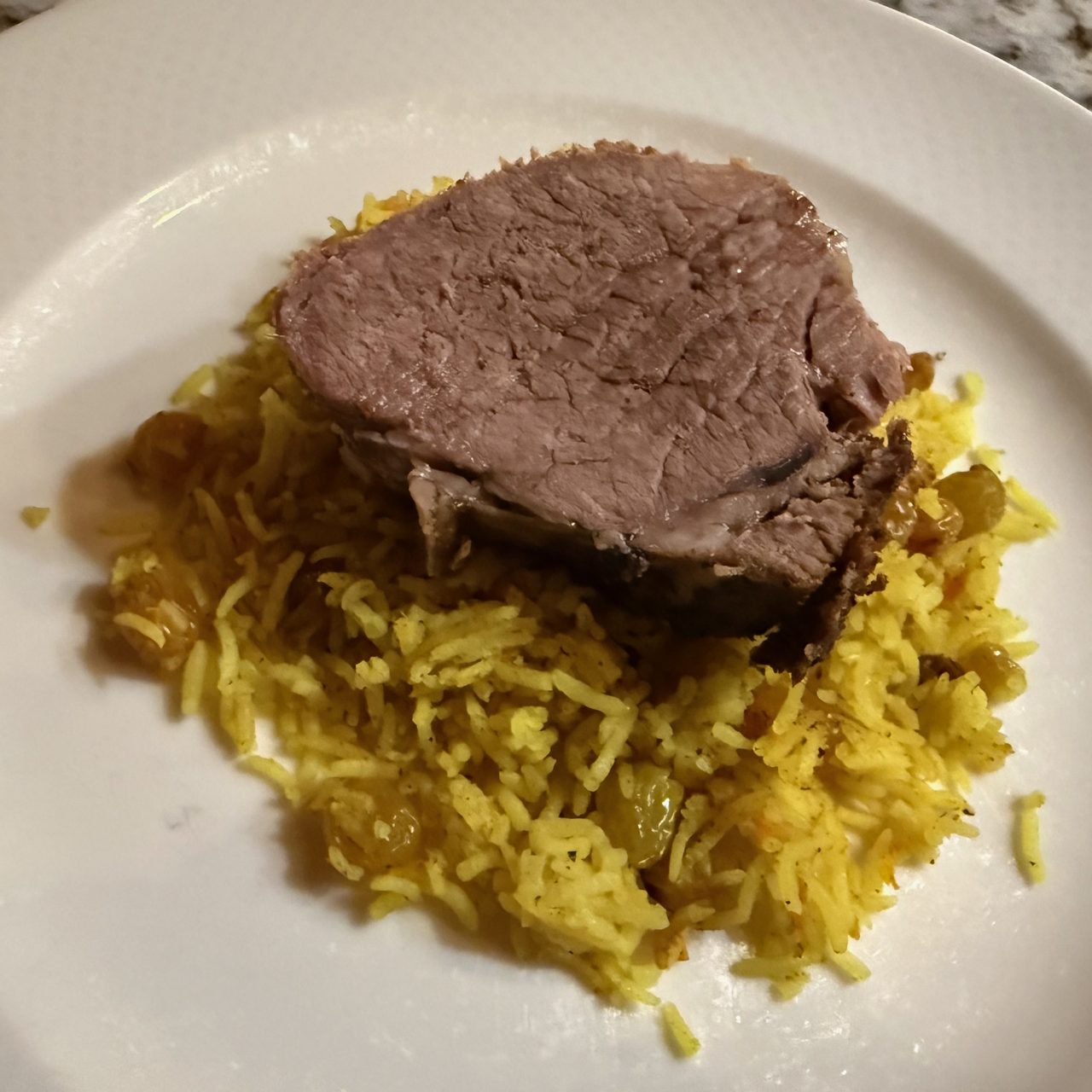 Golden Raisin Chuck Roast Pilaf