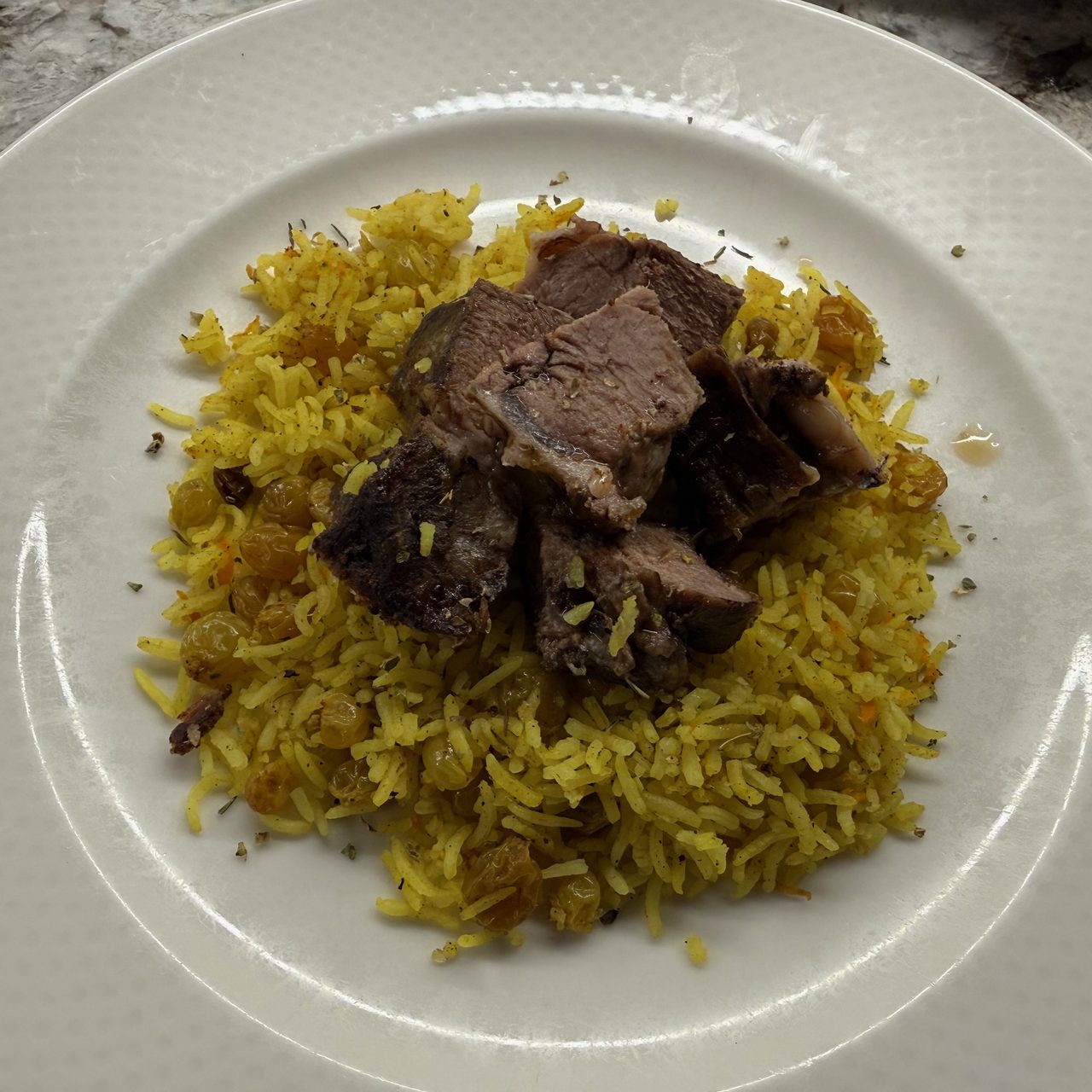 Golden Raisin Chuck Roast Pilaf