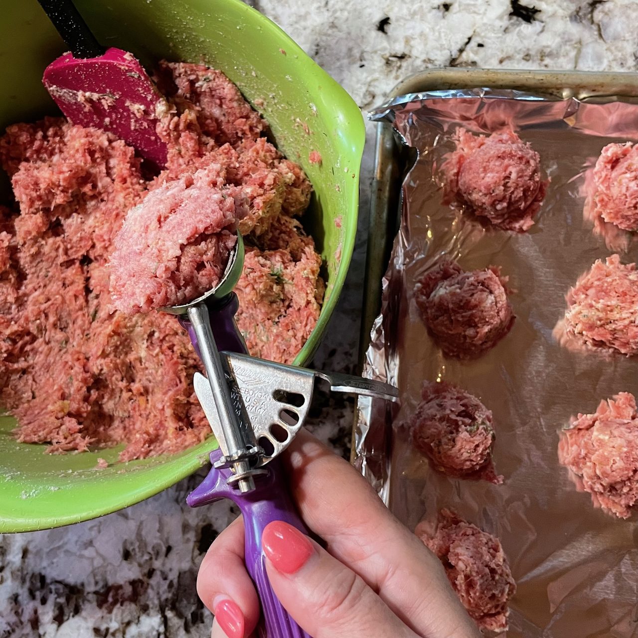 Greek Lamb Meatball Gyros