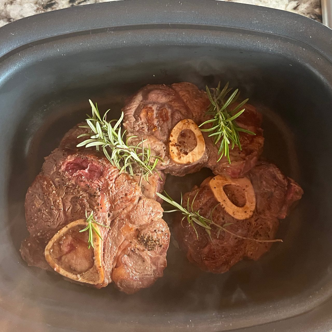 Guinness and Rosemary Beef Shank Steaks