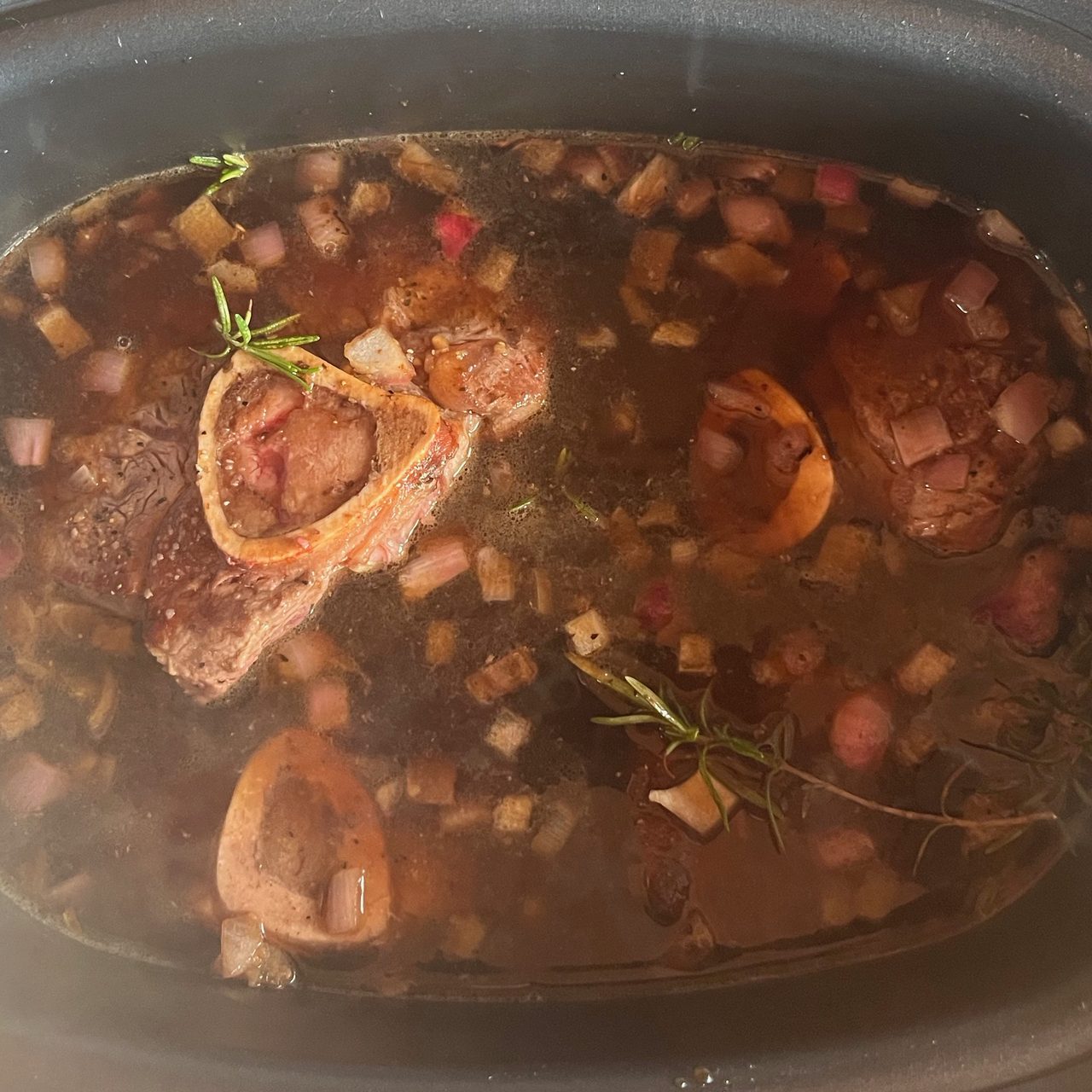 Guinness and Rosemary Beef Shank Steaks