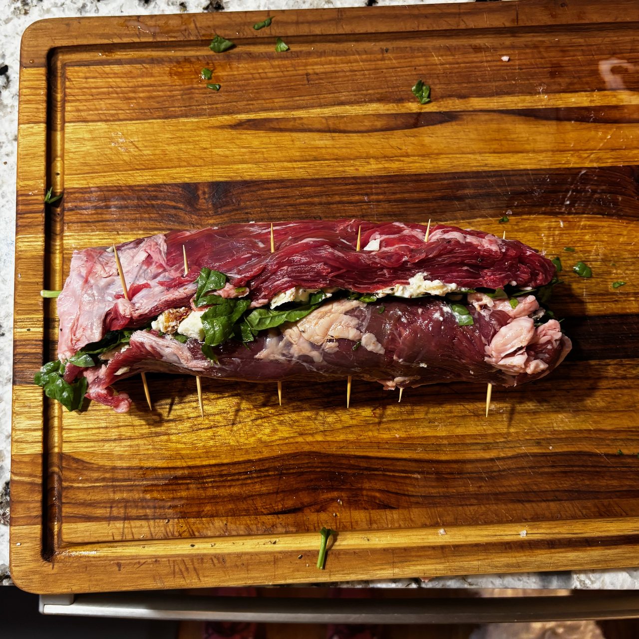 Italian Bavette Steak Pinwheel