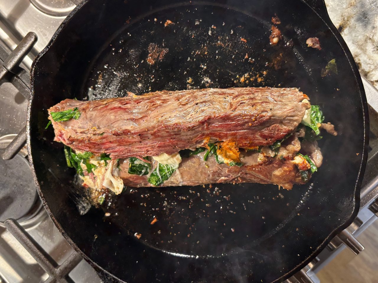 Italian Bavette Steak Pinwheel