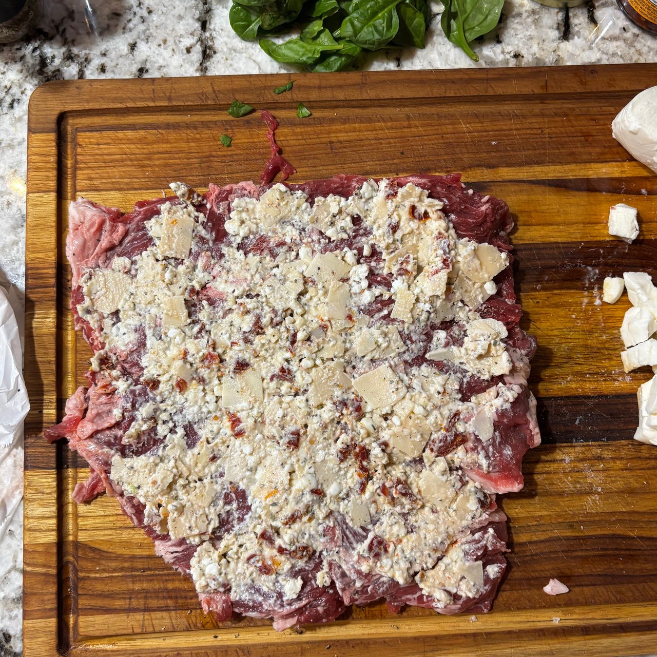 Italian Bavette Steak Pinwheel