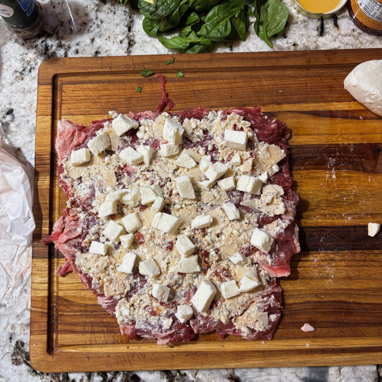 Italian Bavette Steak Pinwheel