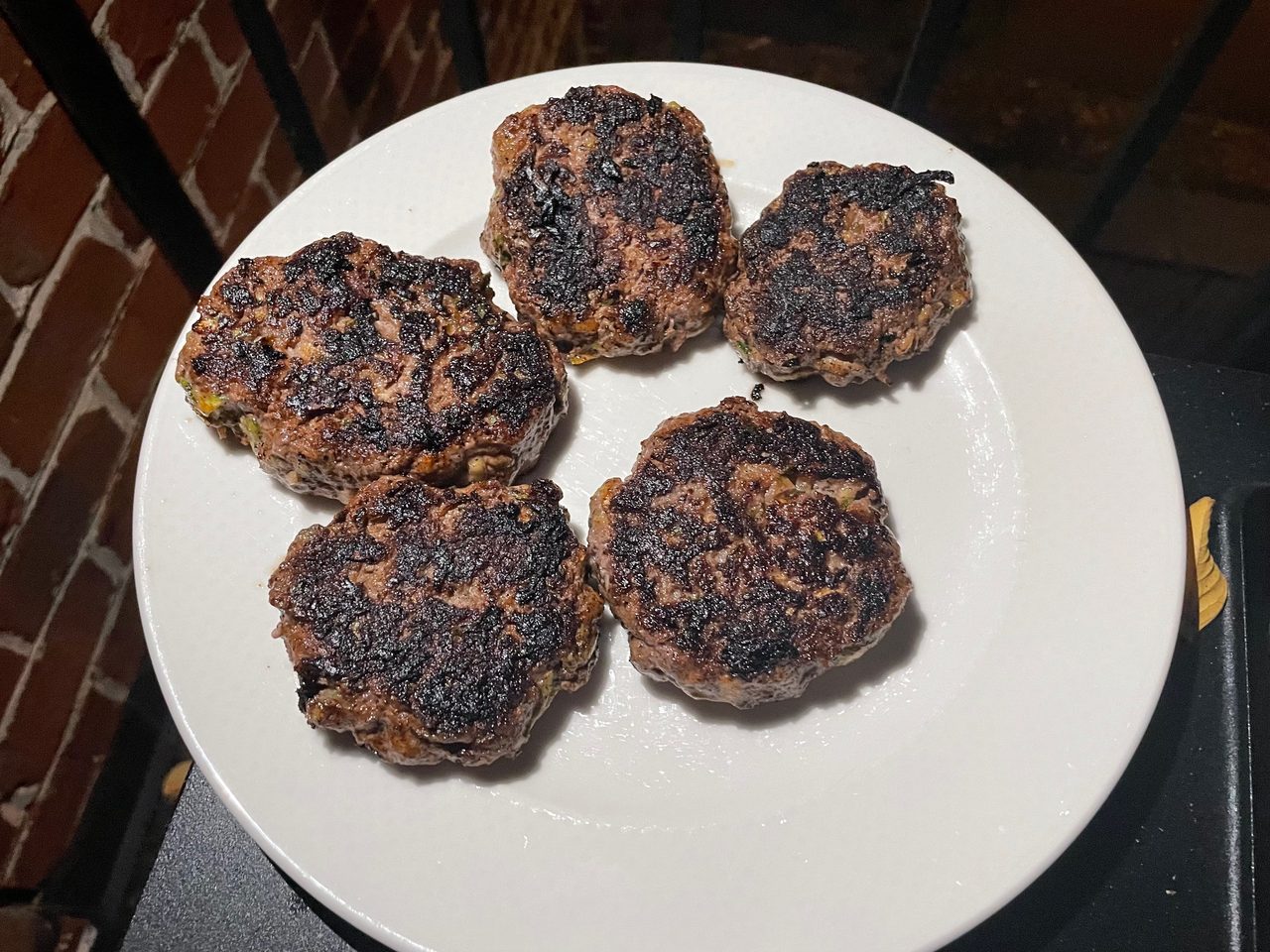 Naked Greek Lamb Burger Salads with Homemade Flatbread & Yogurt Dill Cucumber Sauce
