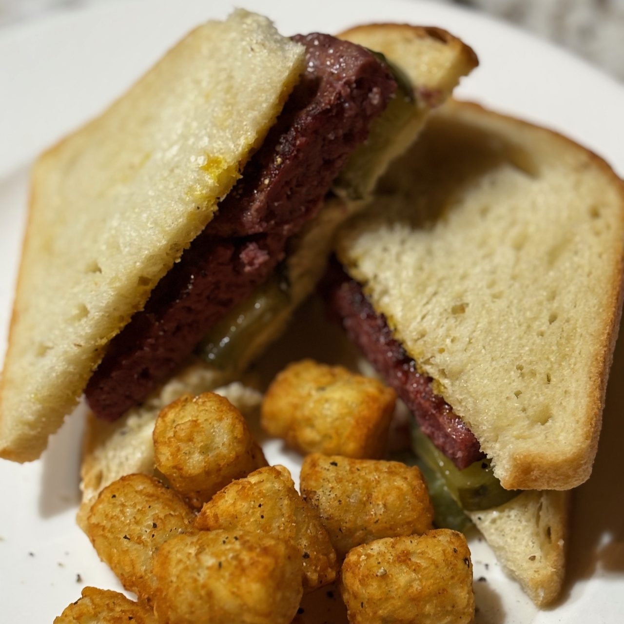Next Level Fried Bologna Sandwich