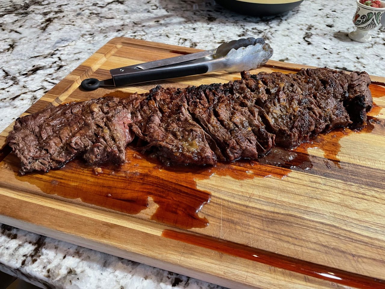 Pineapple Ginger Grilled Bavette Steak