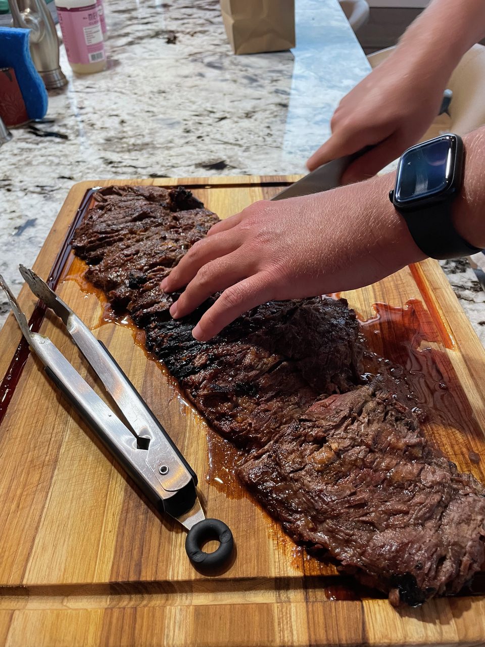 Pineapple Ginger Grilled Bavette Steak