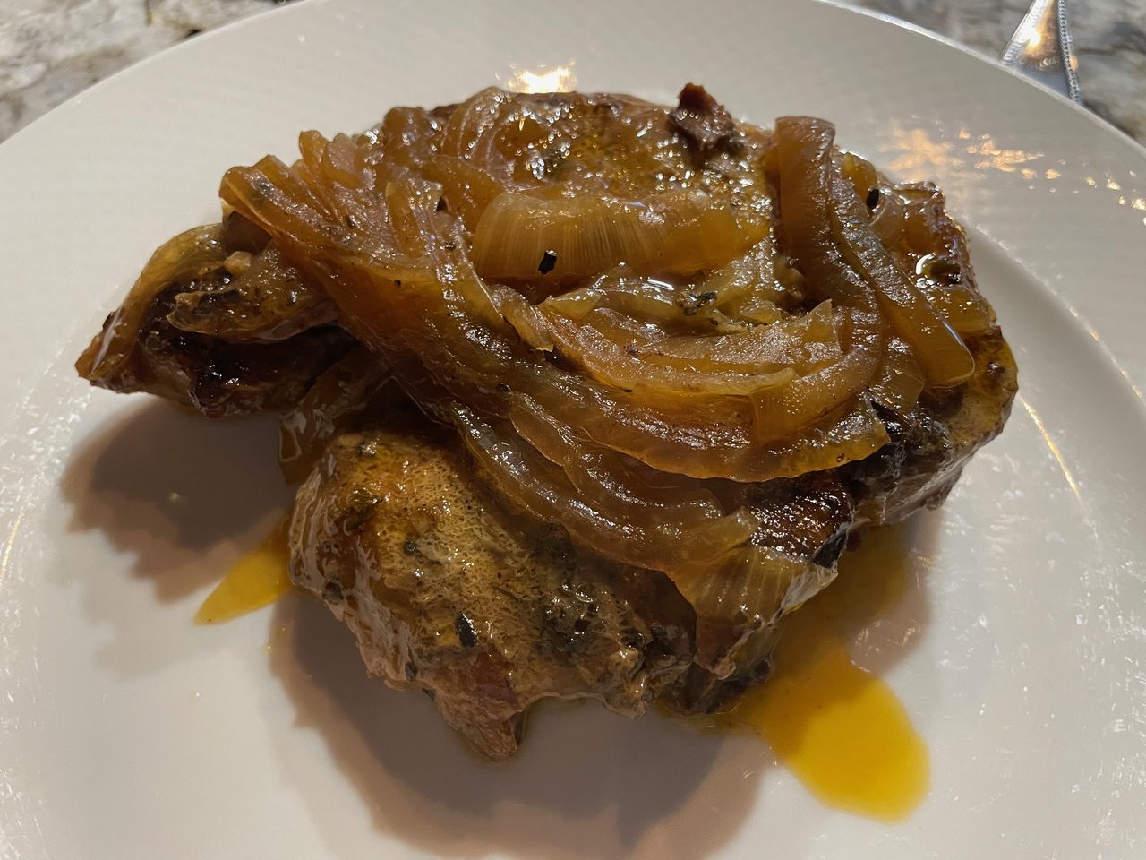 Pork Chops with Apples, Onions and Sage