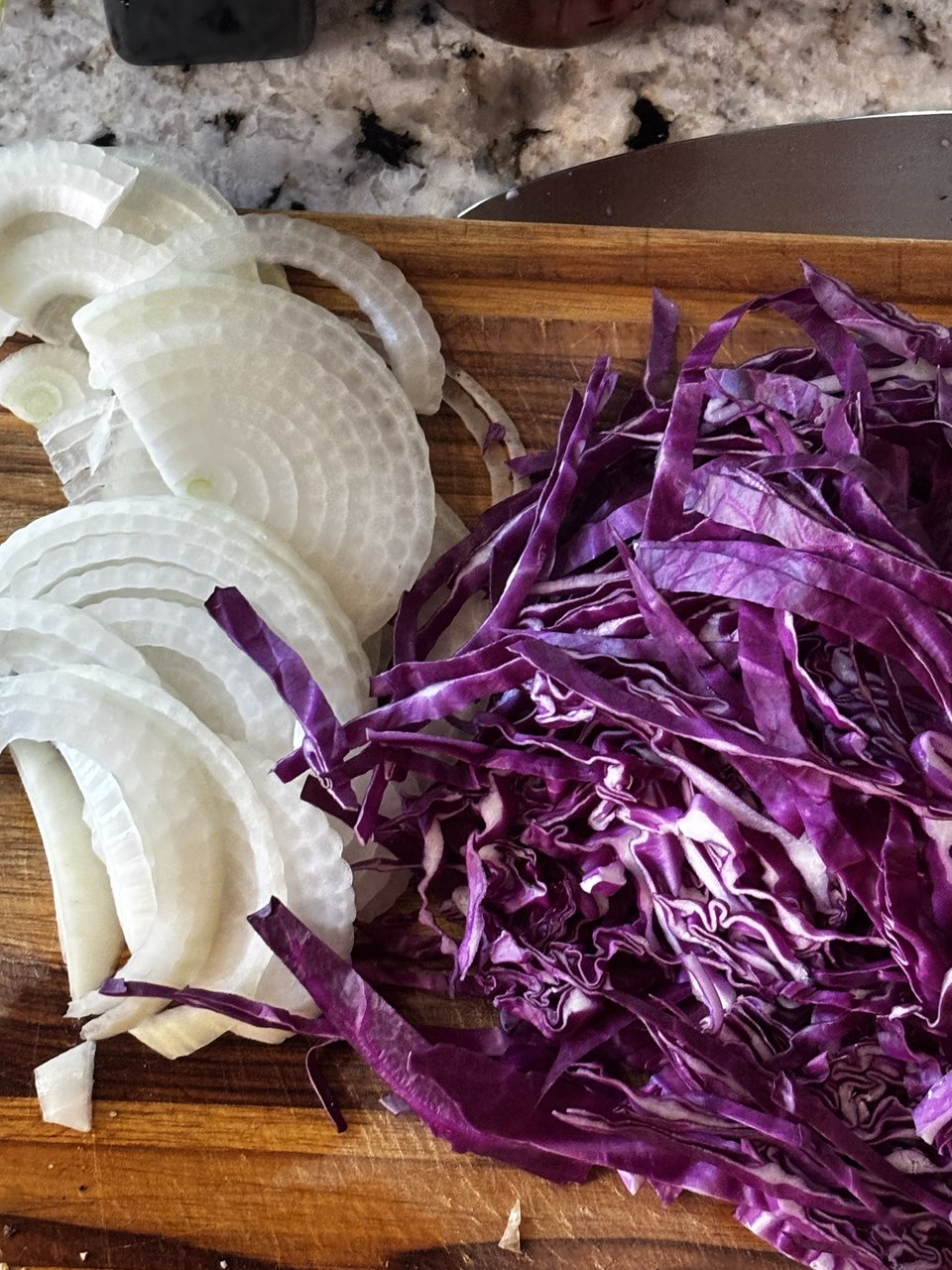 Pork Chops with Cabbage, Balsamic and Basil