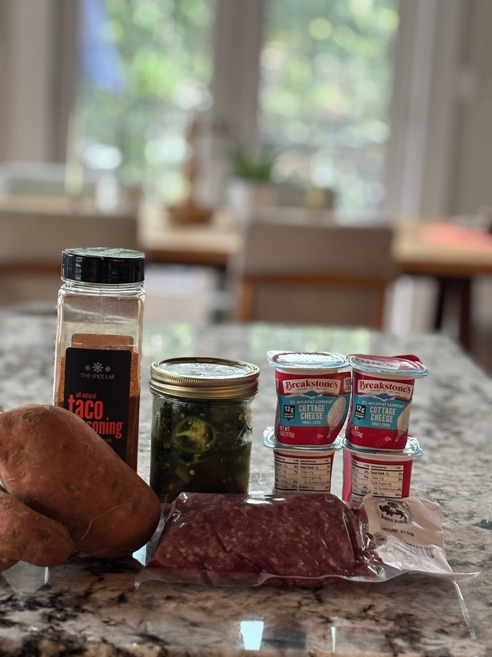 Protein-Packed Bison Stuffed Sweet Potato