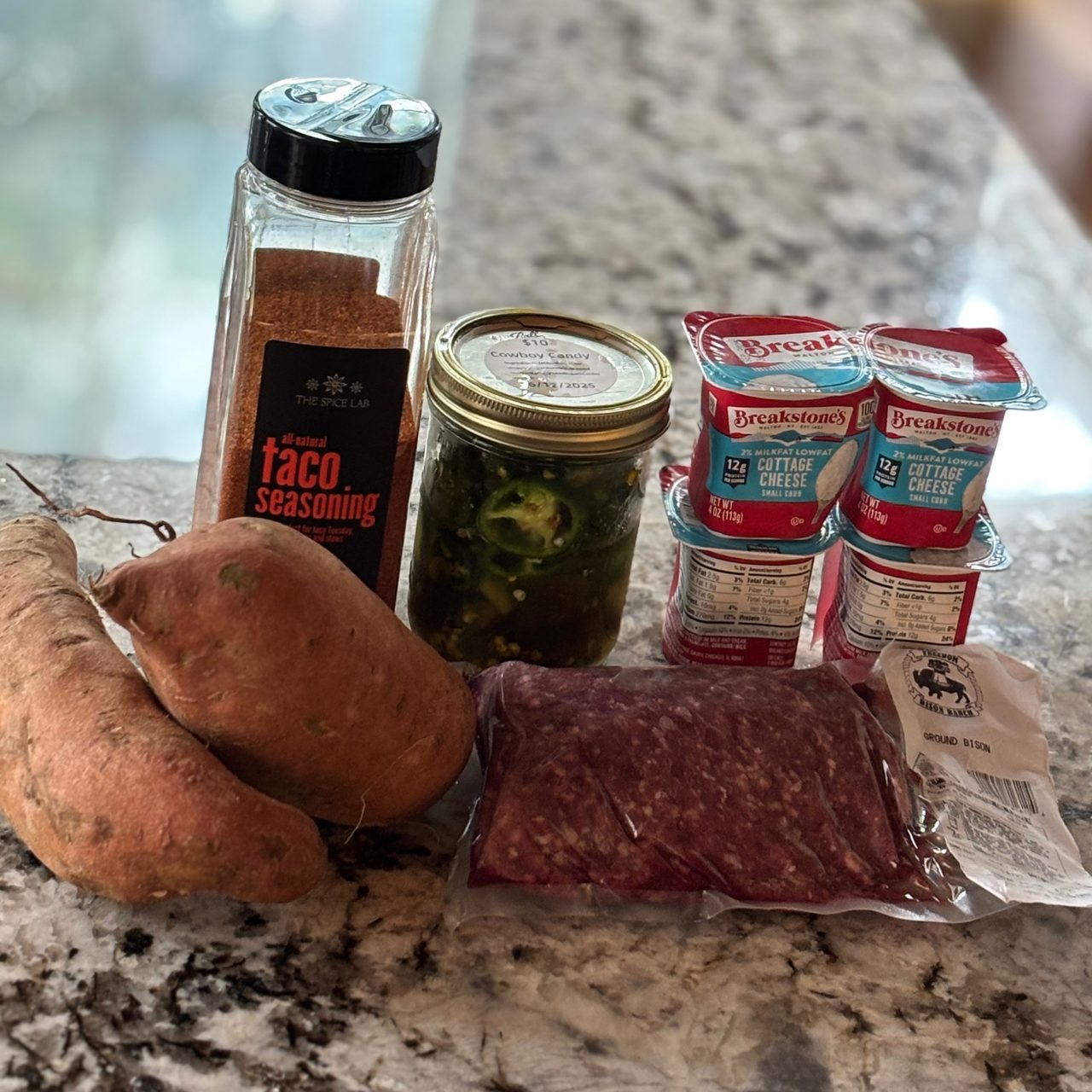 Protein-Packed Bison Stuffed Sweet Potato