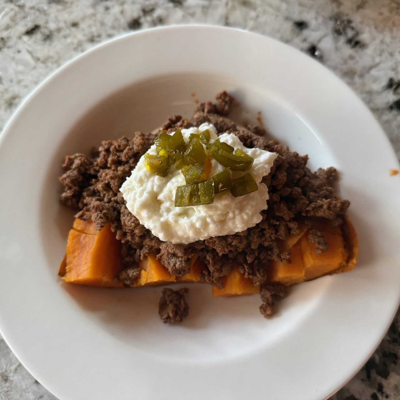 Protein-Packed Bison Stuffed Sweet Potato
