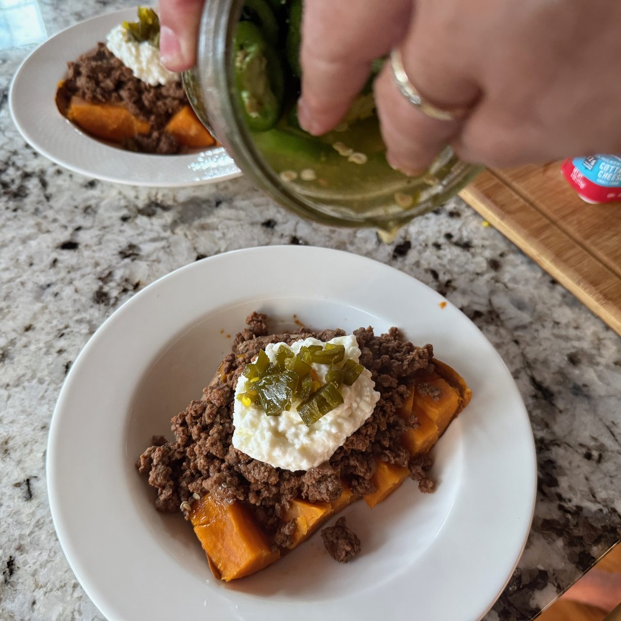Protein-Packed Bison Stuffed Sweet Potato