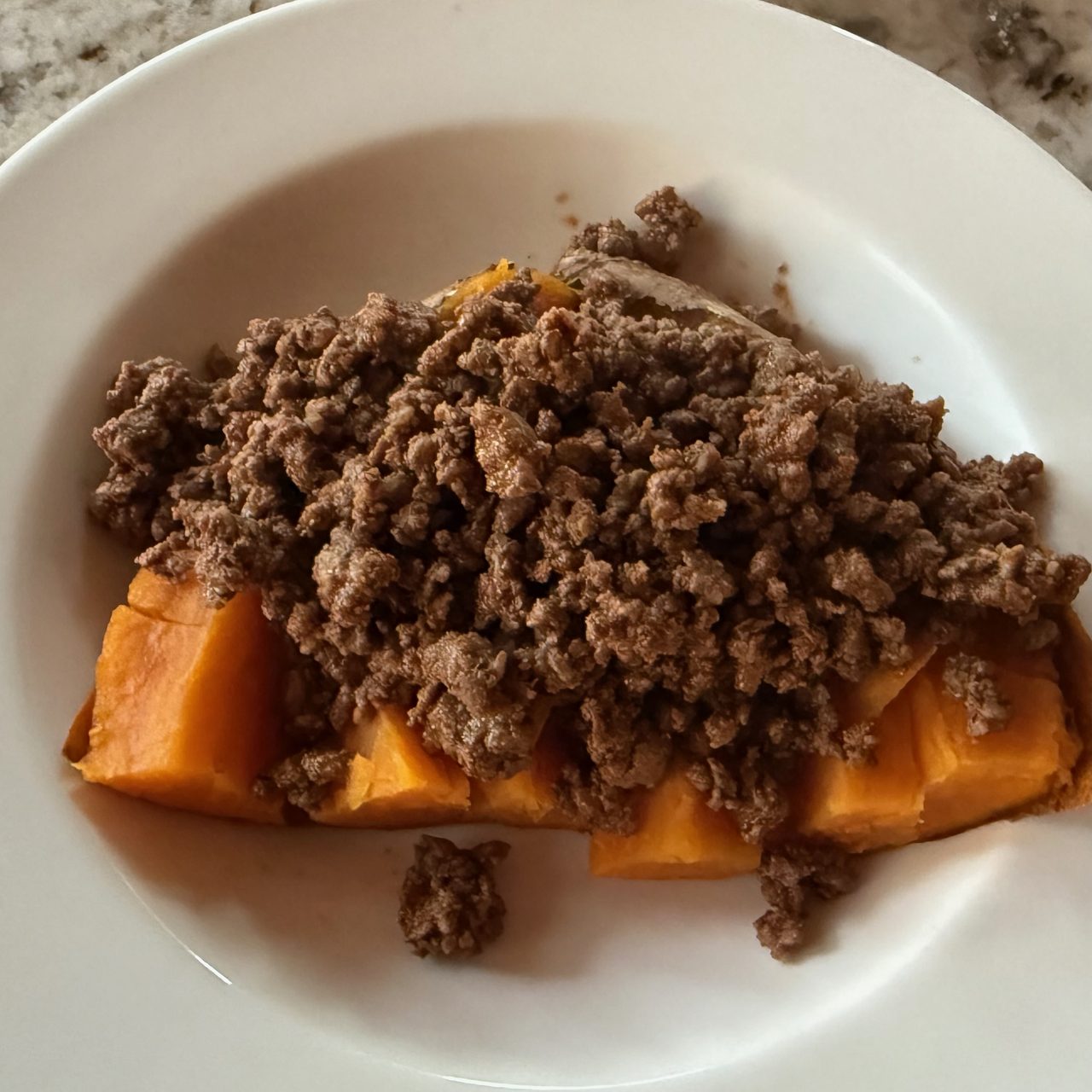 Protein-Packed Bison Stuffed Sweet Potato