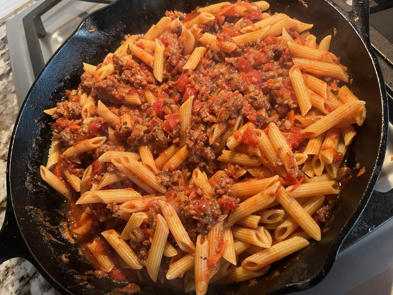 Sausage Ragu with Penne