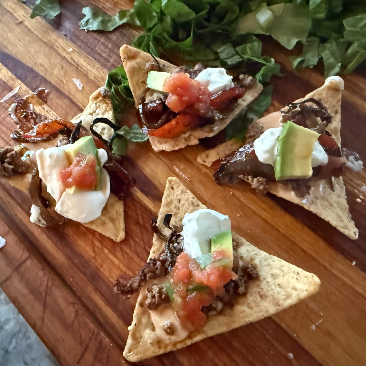 Seared Ground Beef Nachos