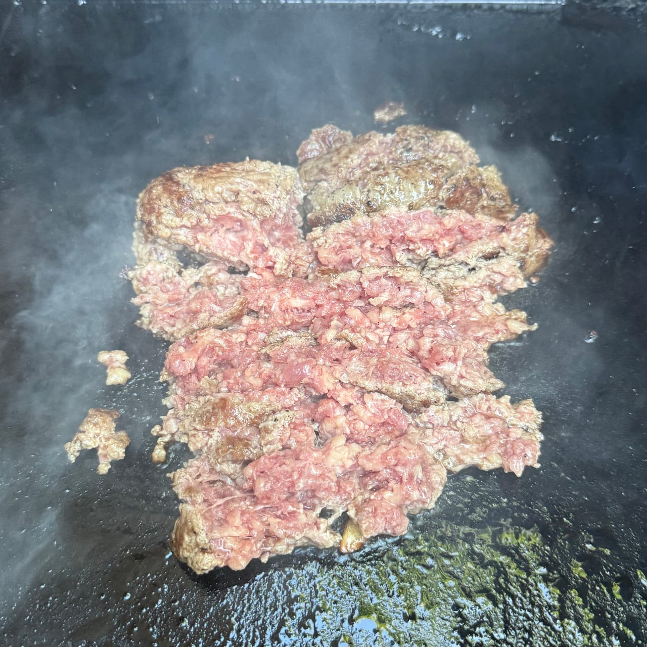 Seared Ground Beef Nachos