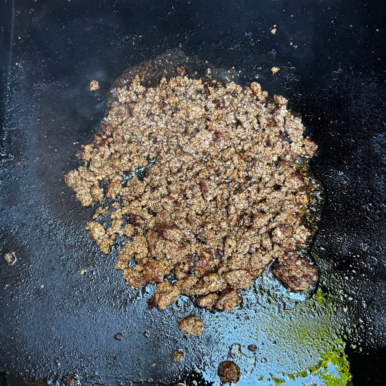 Seared Ground Beef Nachos