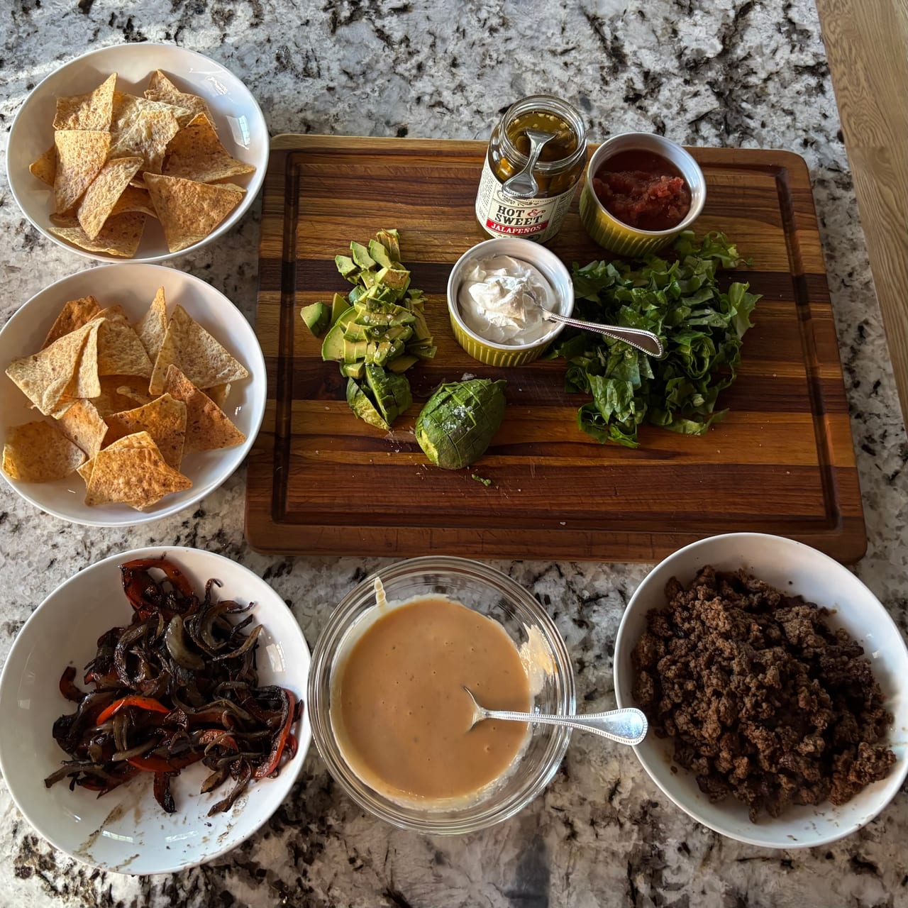 Seared Ground Beef Nachos