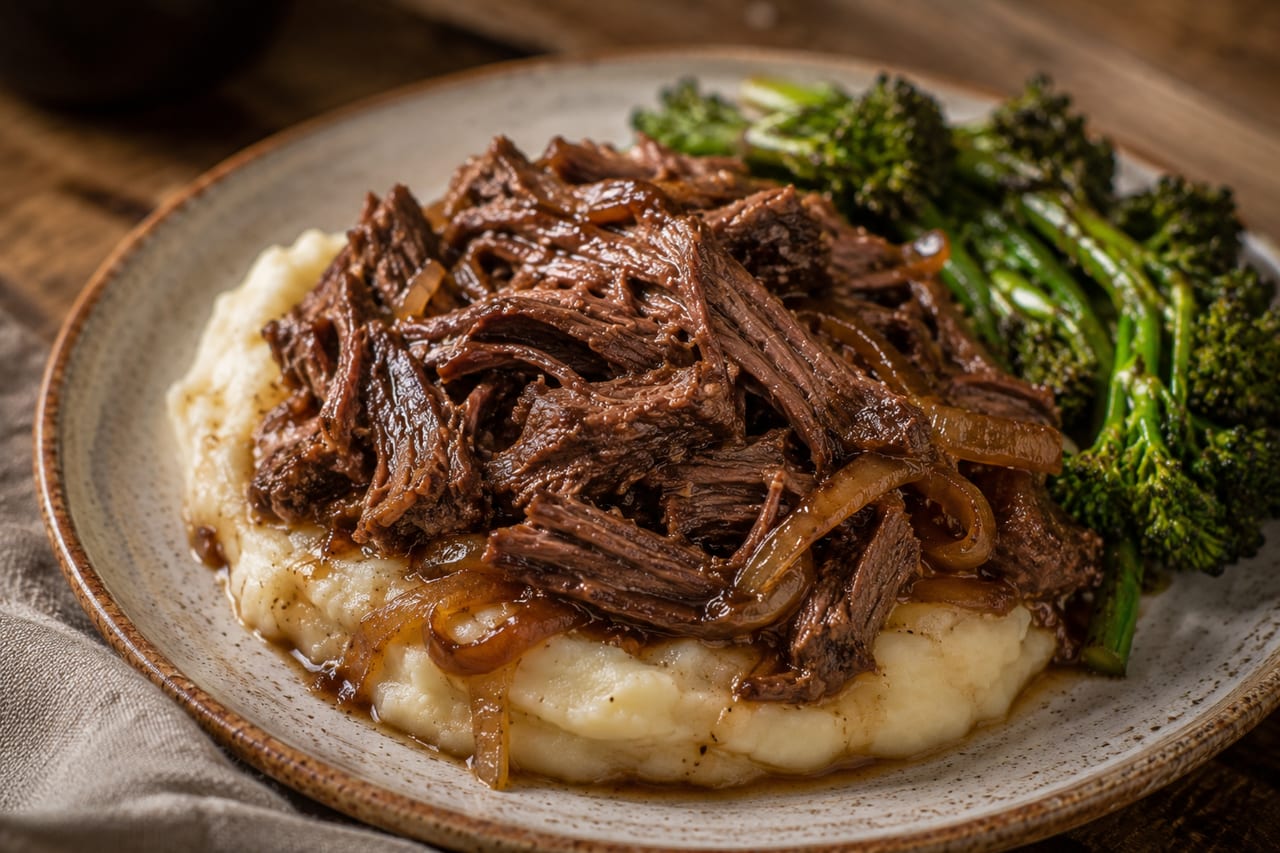 Shredded Beef with Onions