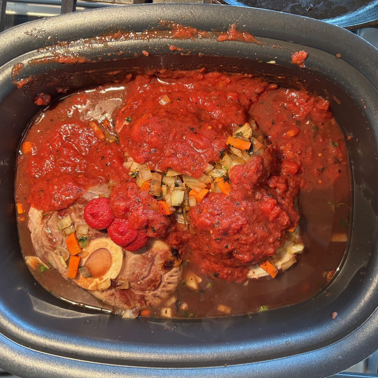 Slow Cooked Bone in Beef Ragu Pasta