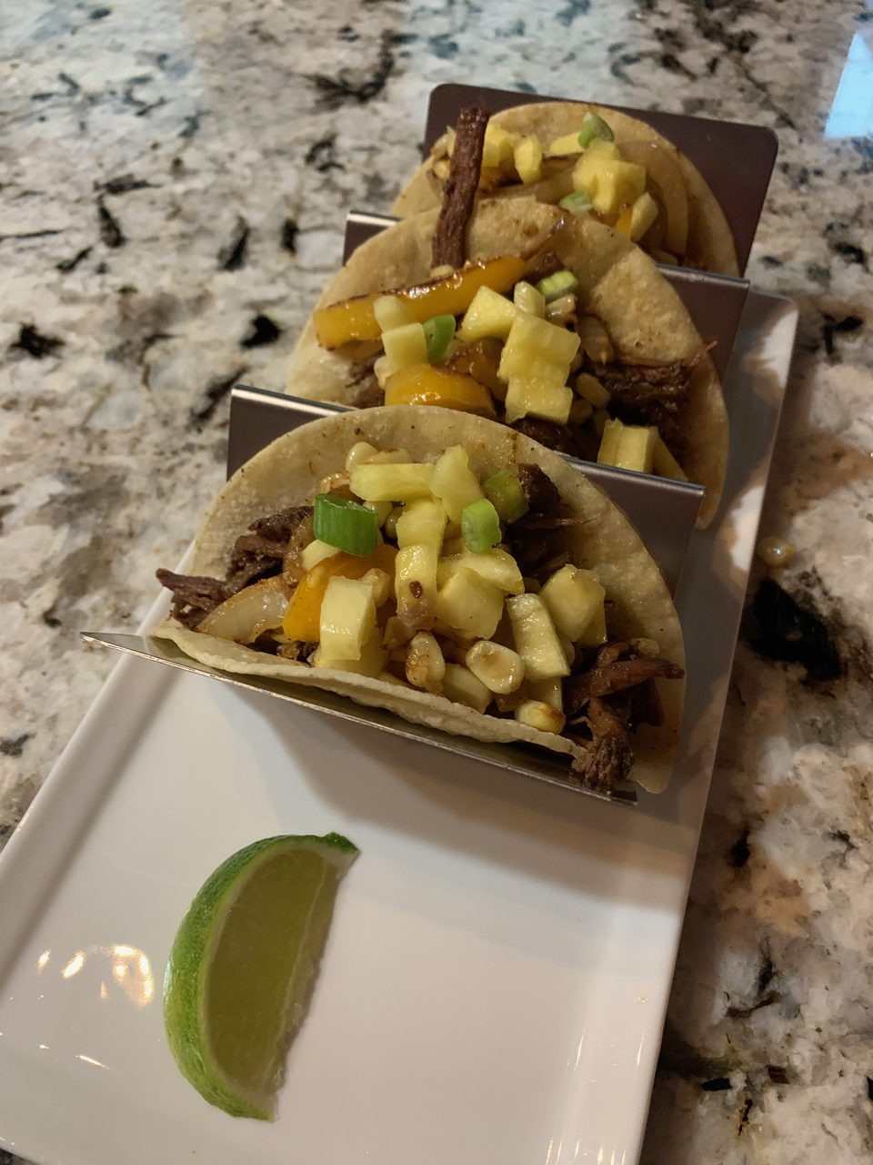 Slow Cooked Skirt Steak Tacos