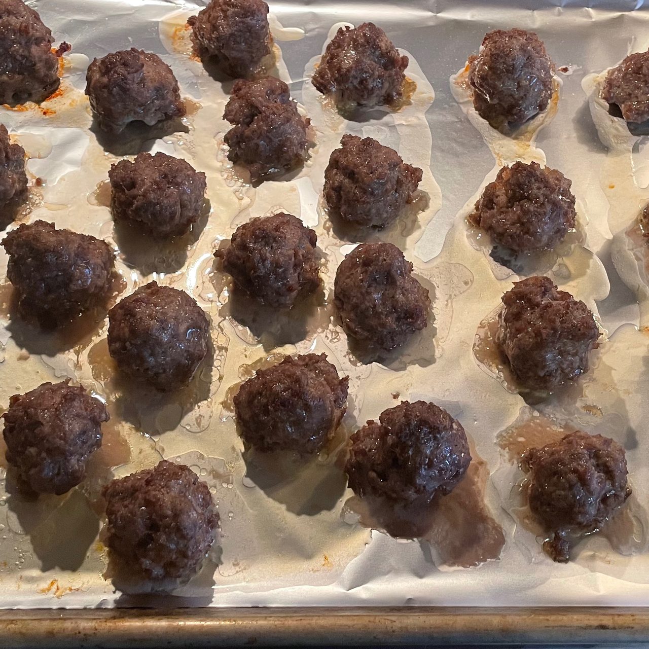 Spicy & Sweet Crockpot Super Bowl Meatballs