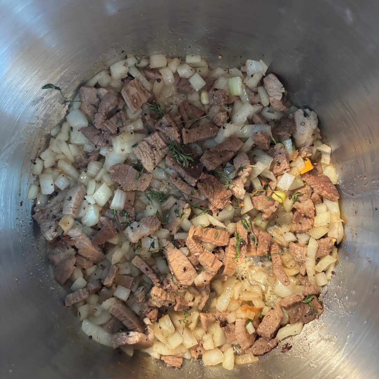 Summer Corn Chowder with Pork Ham Steak