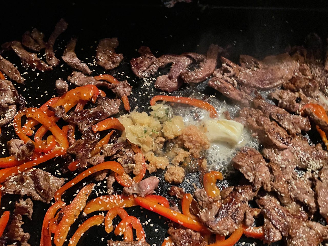 Sweet & Spicy Thai Beef with Stir Fry Noodles