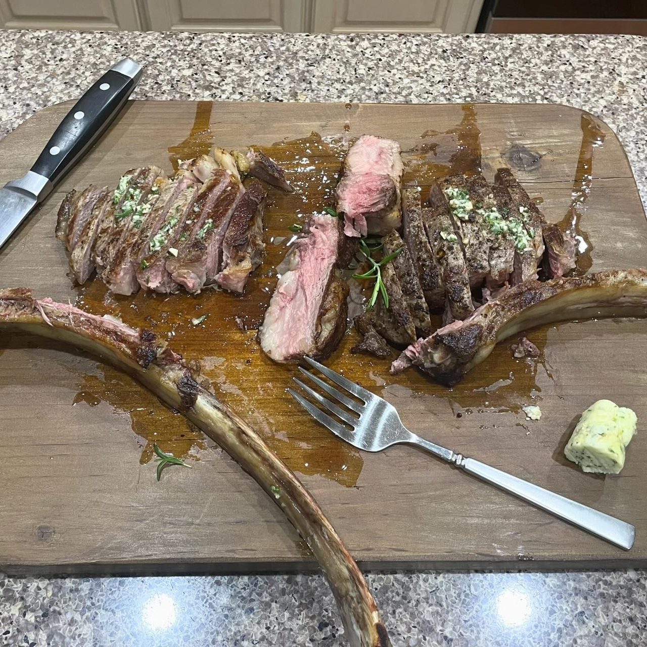 Tomahawk Steaks on the Blackstone!